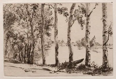 Aspens on the Bank of the Seine