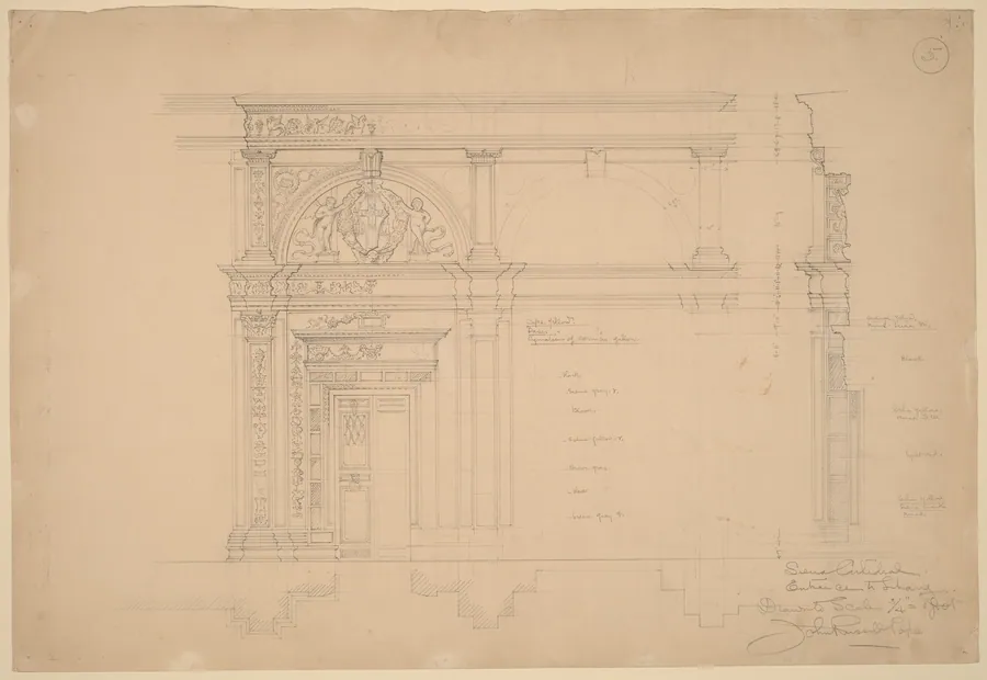 Siena Cathedral, Entrance to Library by John Russell Pope