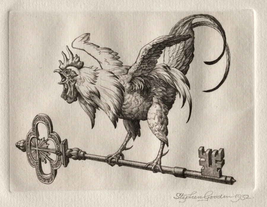 Illustration for "Peronnik the Fool":  Cock Key by Stephen Gooden