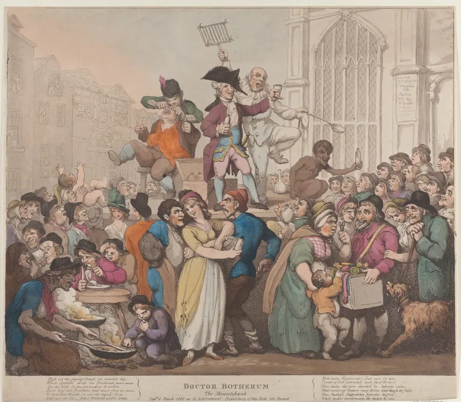 Doctor Botherum, The Montebank by Thomas Rowlandson