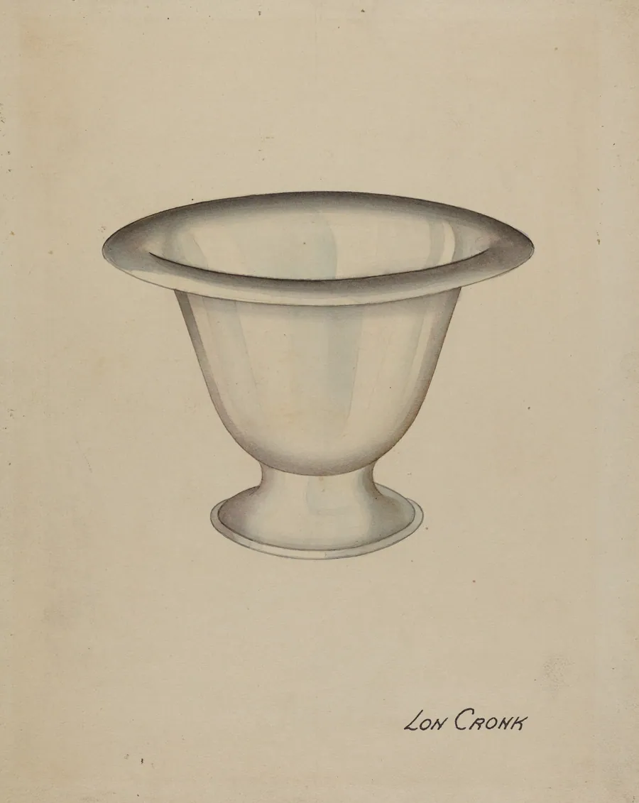 Silver Bowl by Lon Cronk