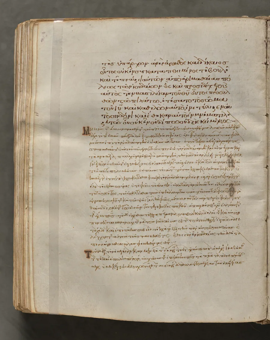 Text, folio 317 (verso), from a Gospel Book with Commentaries
