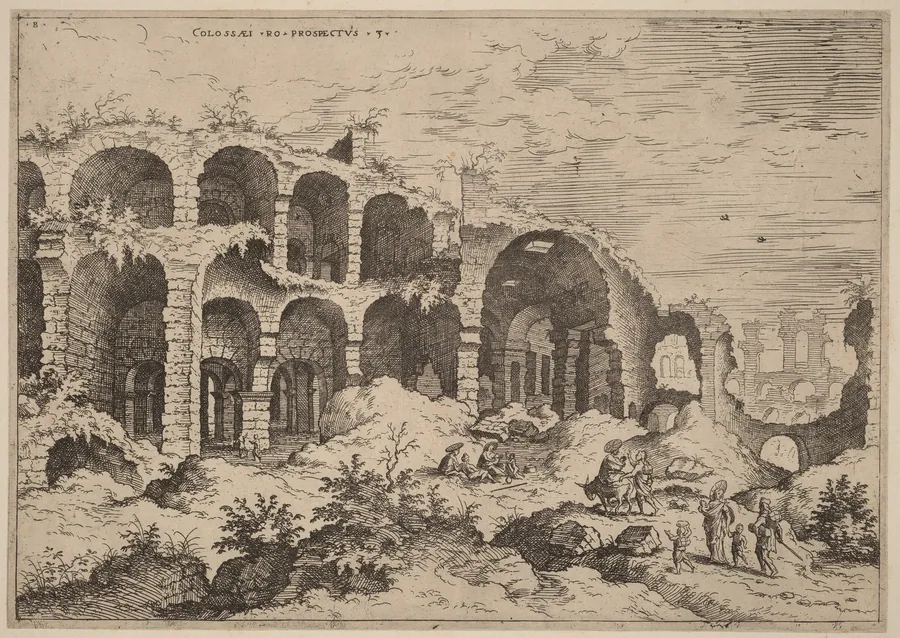 Third View of the Colosseum by Hieronymus Cock