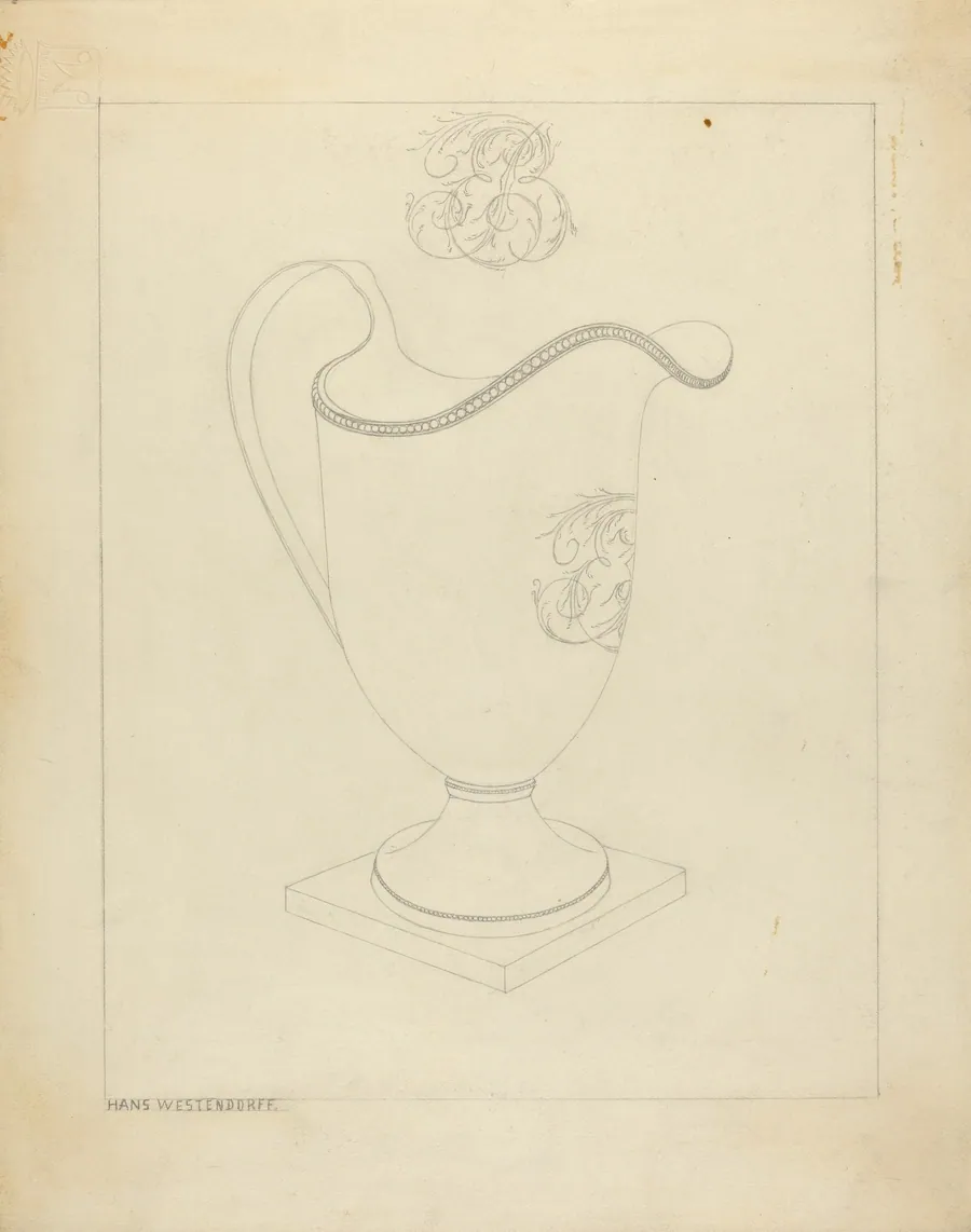 Silver Cream Pitcher by Hans Westendorff