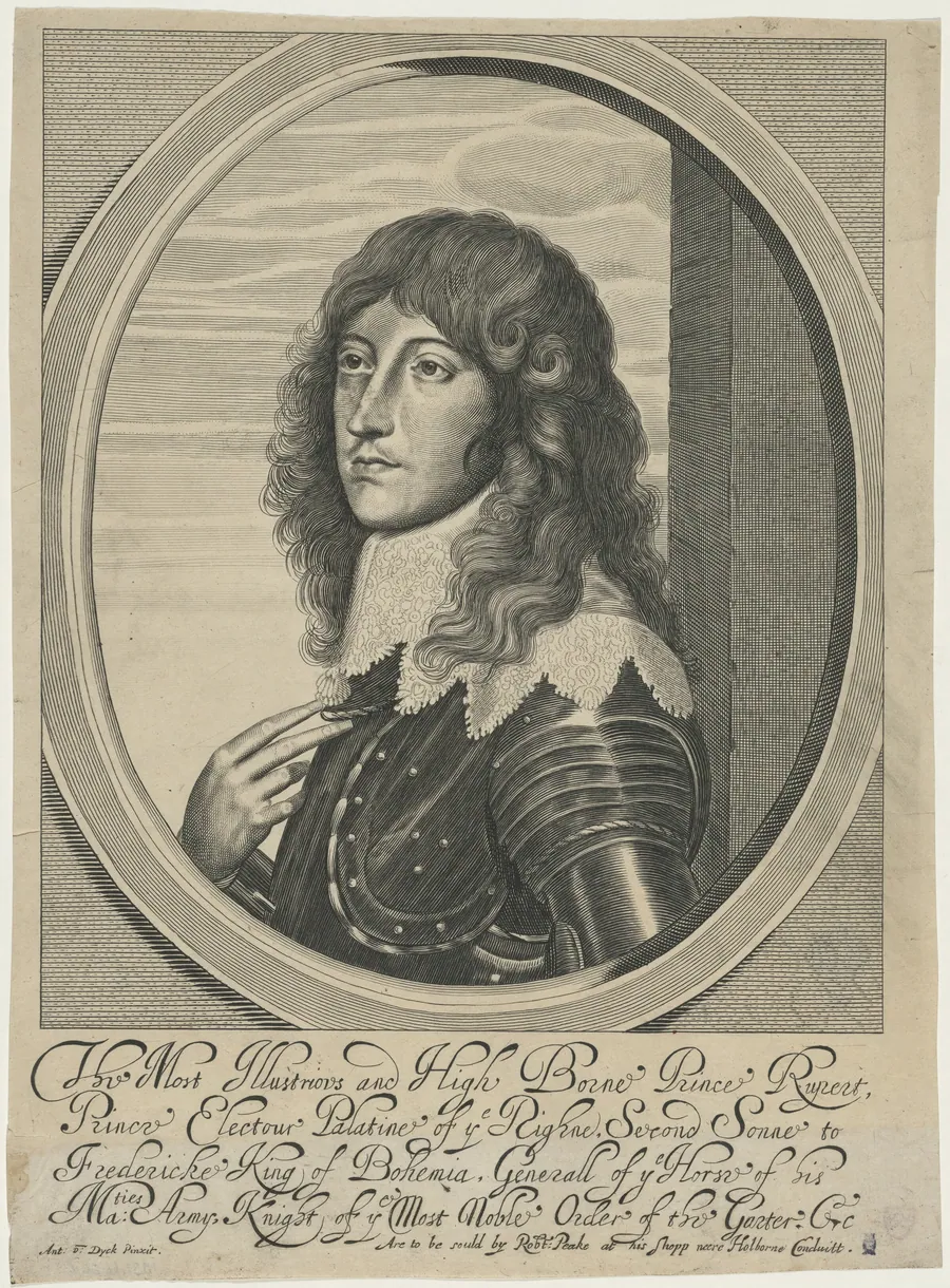 Prince Rupert, K.G. by William Faithorne
