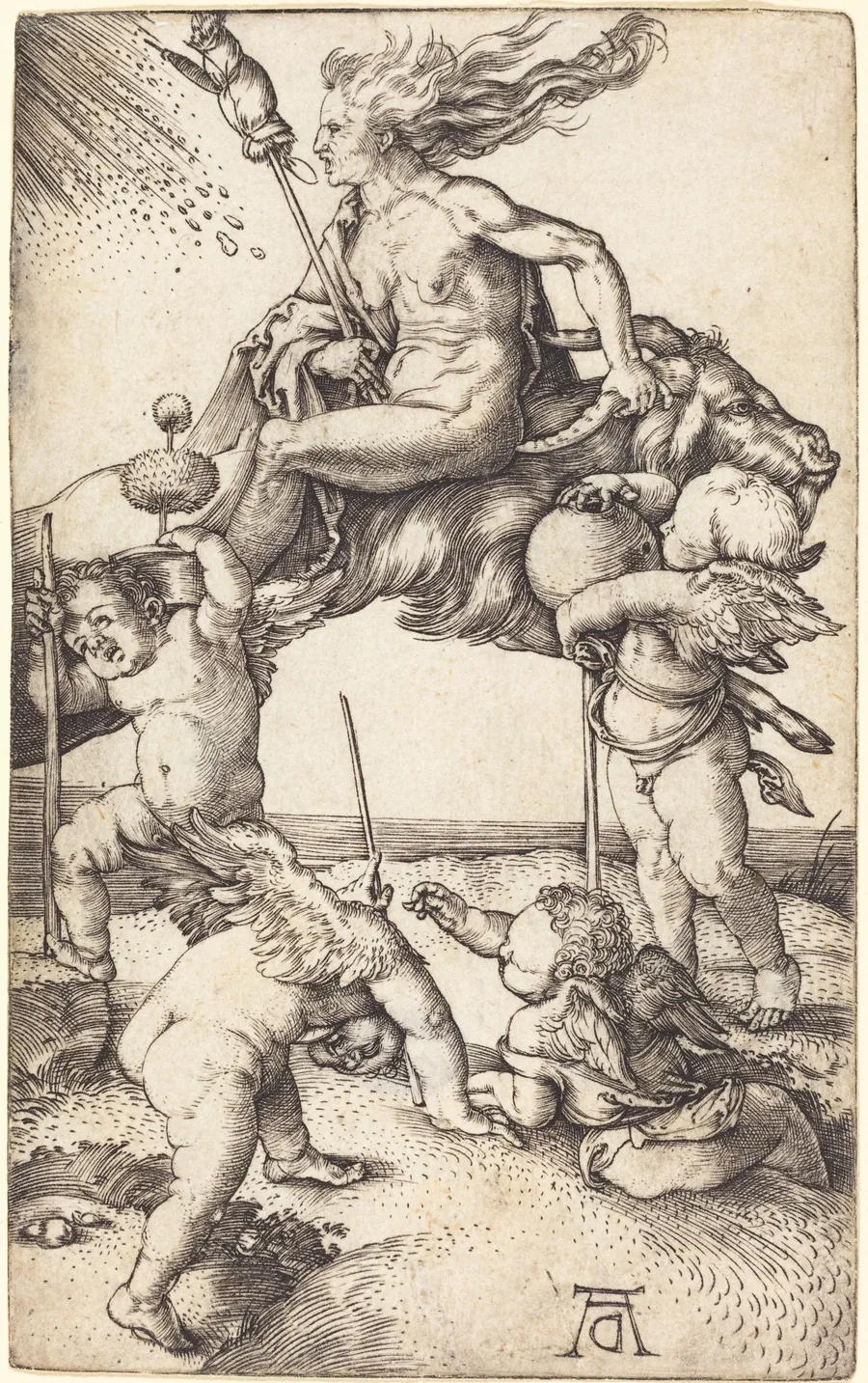 Witch Riding on a Goat by Albrecht Dürer