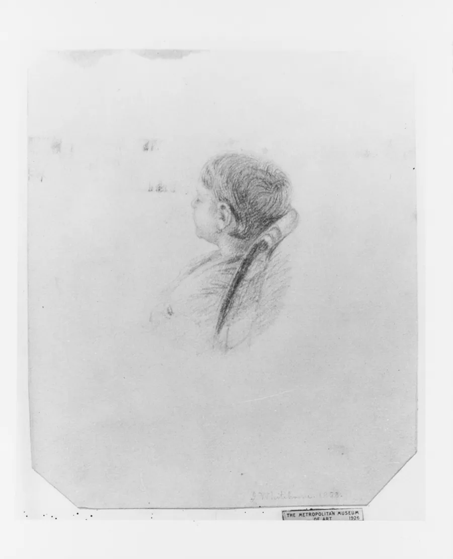 Head of a Sleeping Child (from McGuire Scrapbook) by James Whitehorne