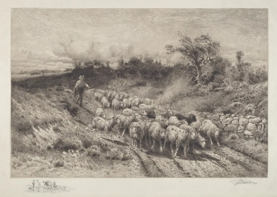 A New England Road by Peter Moran