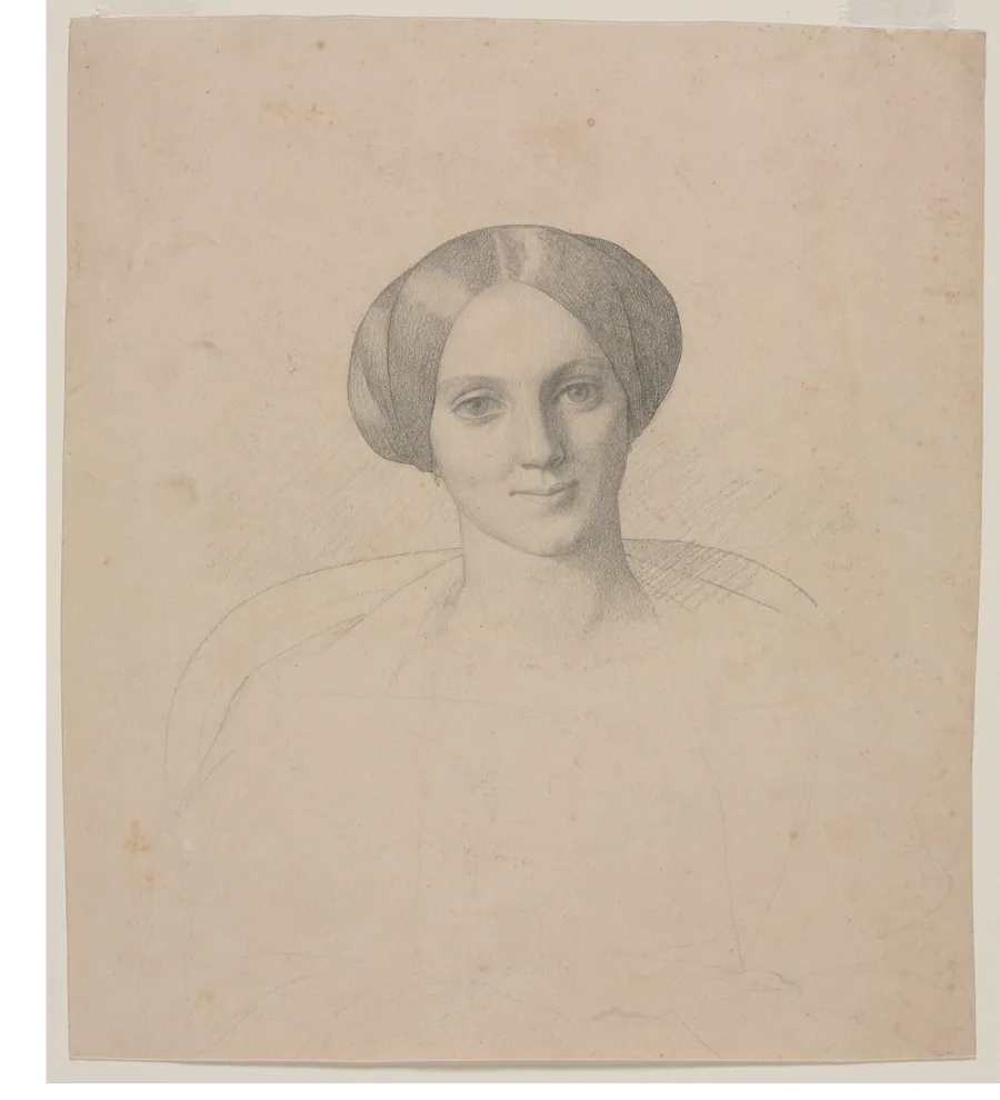 Portrait Head of a Woman by Jean-Léon Gérôme