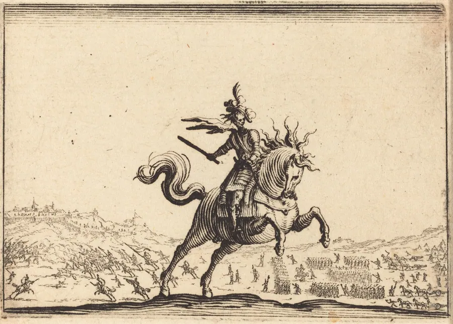 Military Commander on Horseback by Jacques Callot