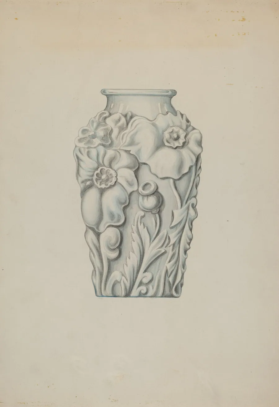 Milk Glass Vase by Wellington Blewett