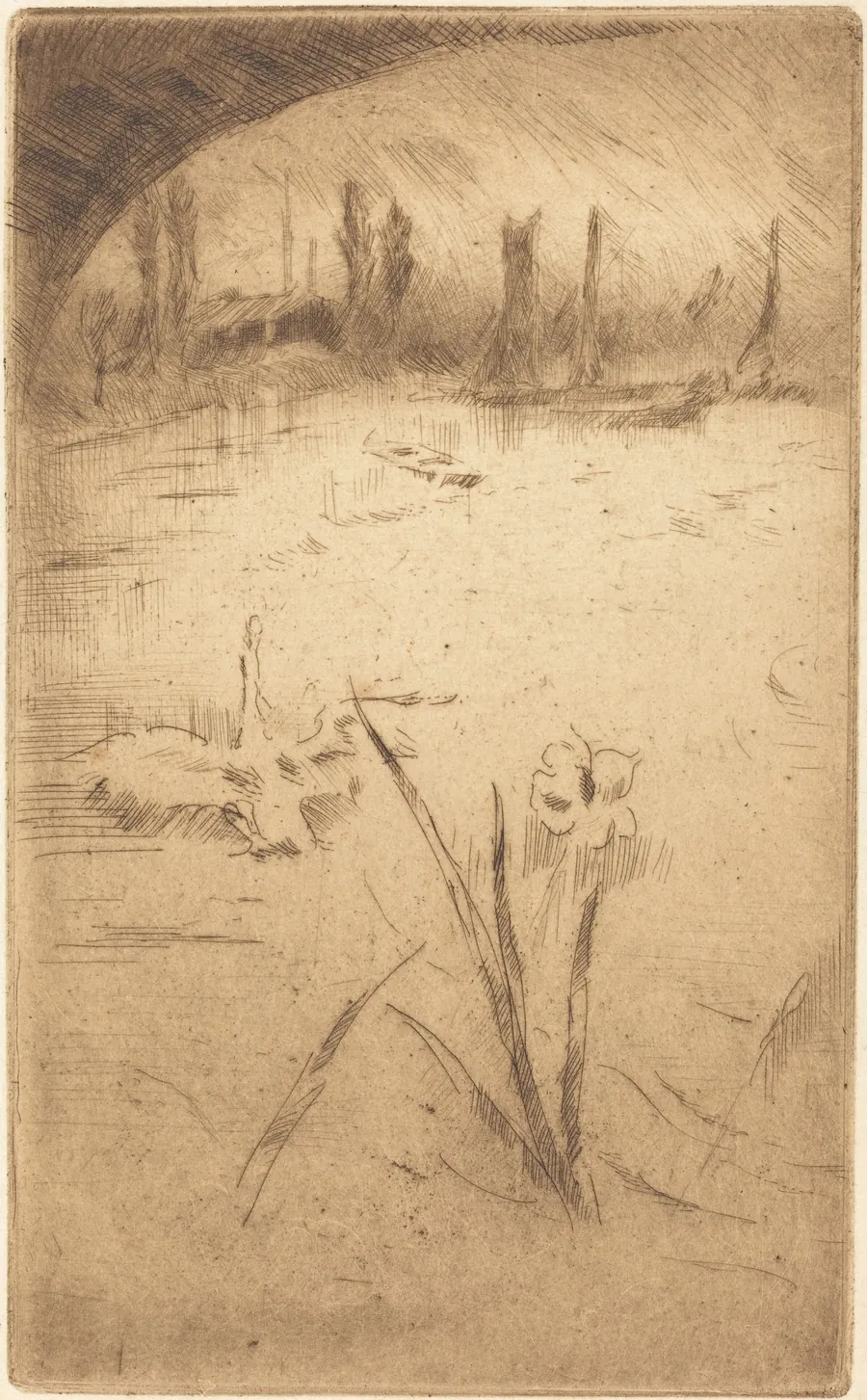 Swan and Iris by James McNeill Whistler