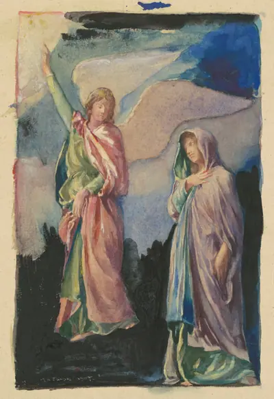 Study for "Faith" and "Hope"
