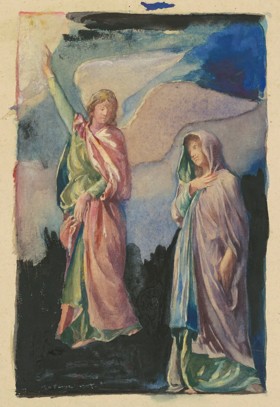 Study for "Faith" and "Hope" by John La Farge