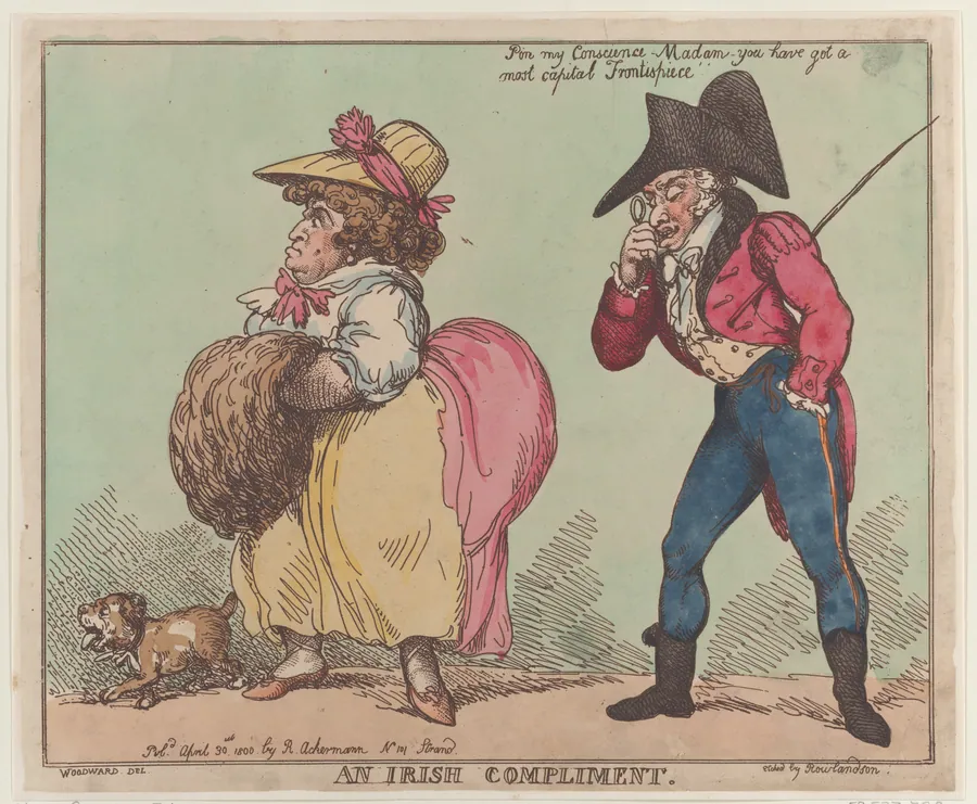 An Irish Compliment by Thomas Rowlandson