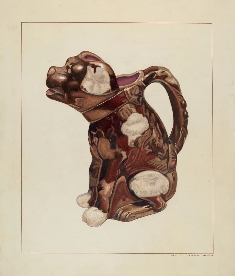 Dog Pitcher by Ernest A. Towers, Jr.