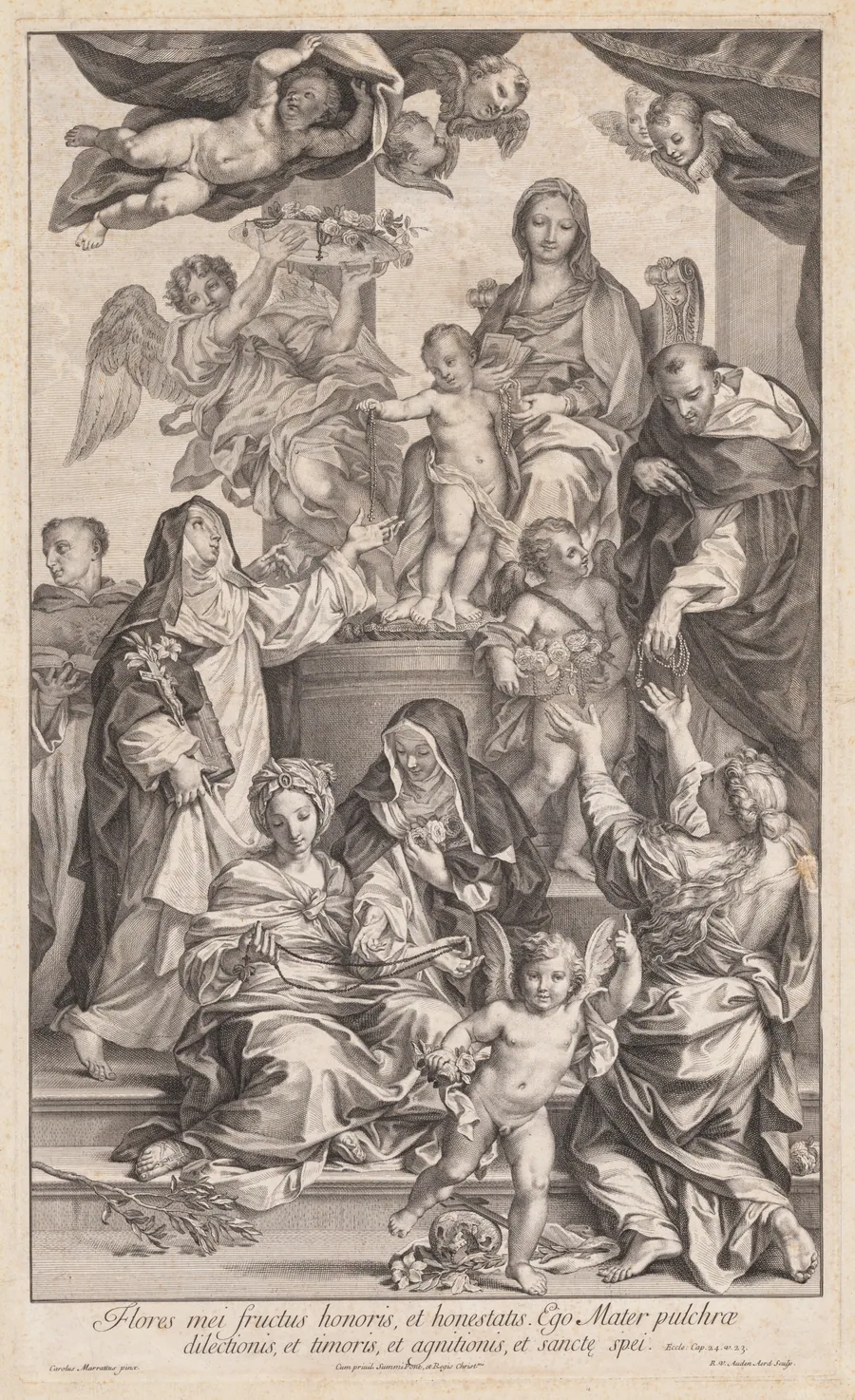 Virgin and Child with Saints by Robert van Audenaerd
