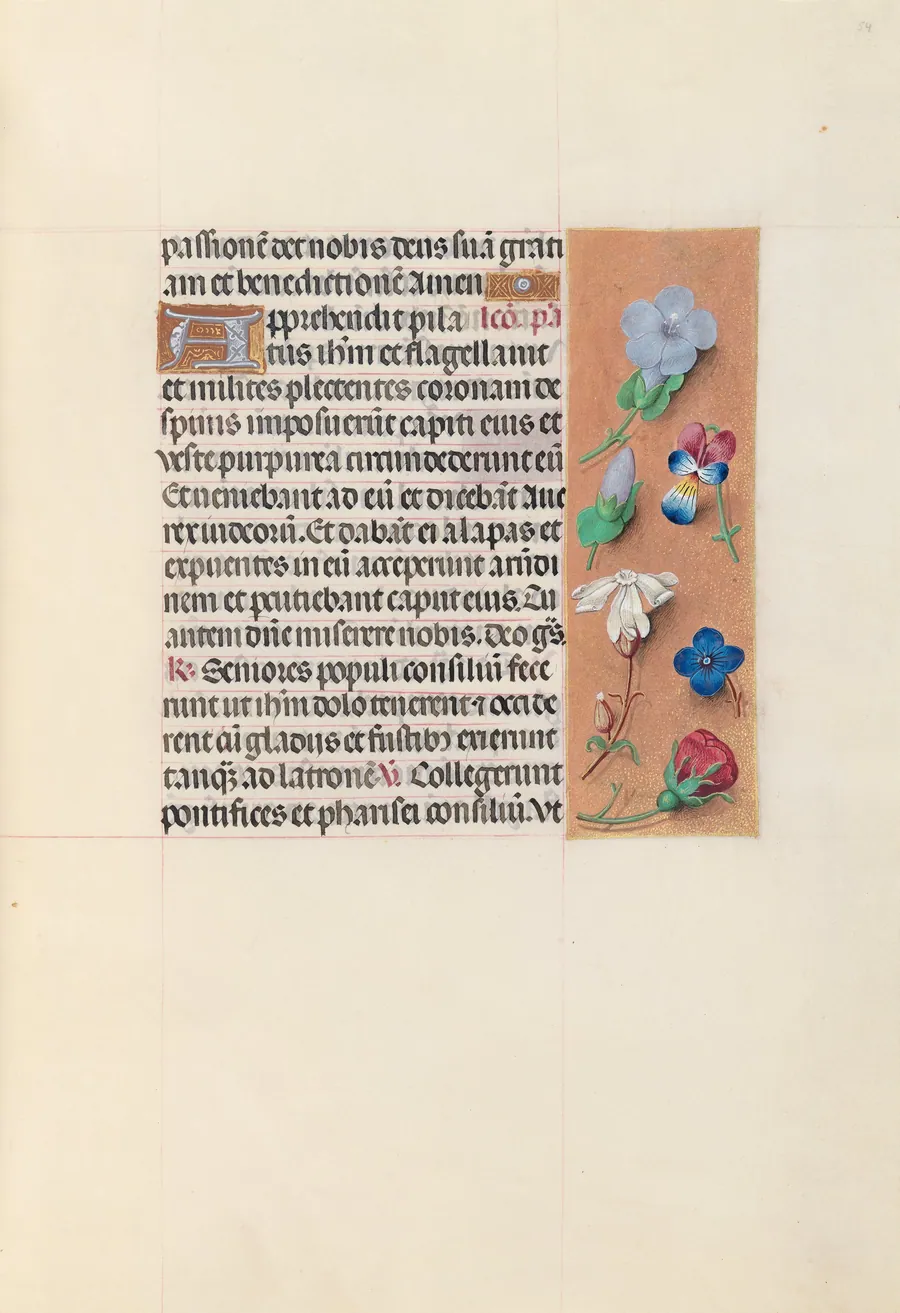 Hours of Queen Isabella the Catholic, Queen of Spain:  Fol. 54r by Master of the First Prayerbook of Maximillian