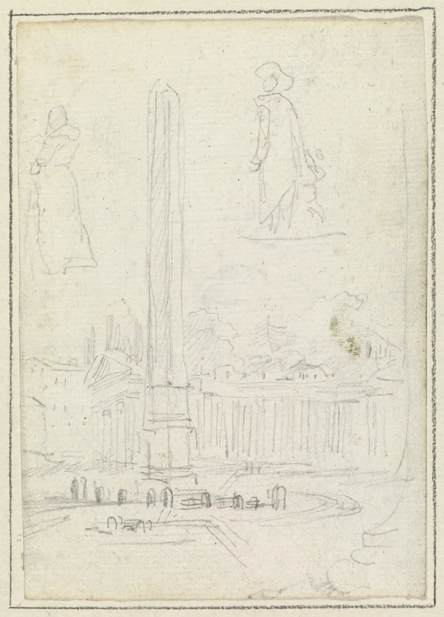 The Obelisk in Saint Peter's Square by Hubert Robert