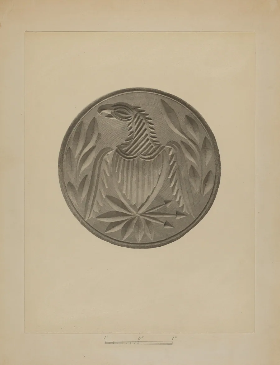 Pa. German Butter Stamp by Charles Von Urban