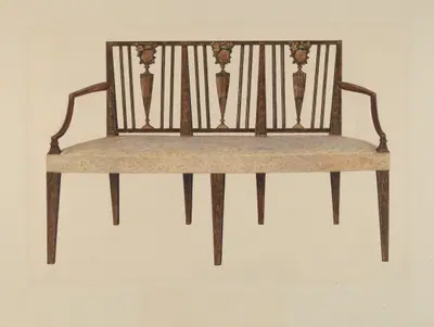 Settee--Sheraton Style