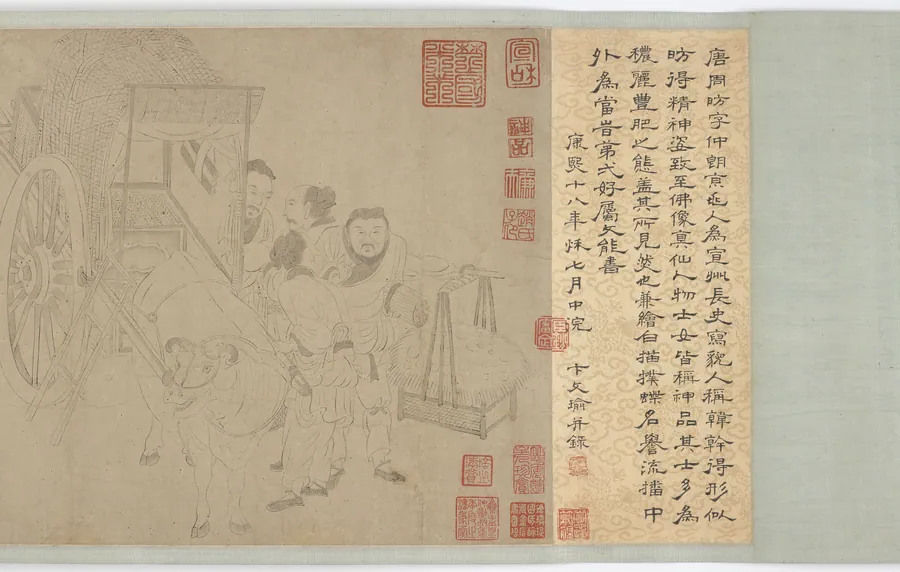 Leaving the calf behind by Formerly attributed to Zhou Fang (傳)周昉 (ca. 730-ca. 800)