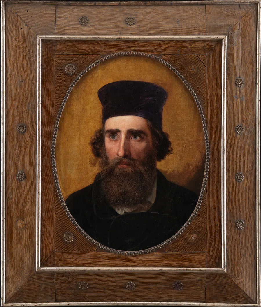 Portræt af maleren Thorald Læssøe (1816-1878) by Elisabeth Jerichau Baumann
