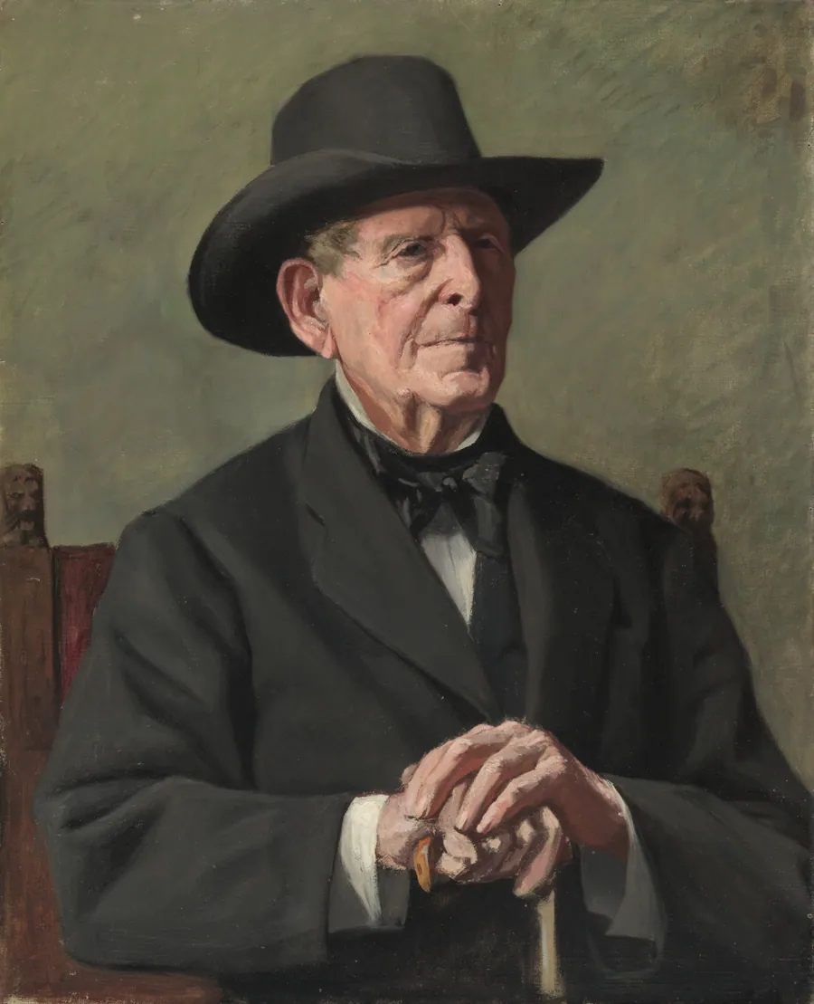 Portrait of an "Old Sea Captain" by Samuel Isham