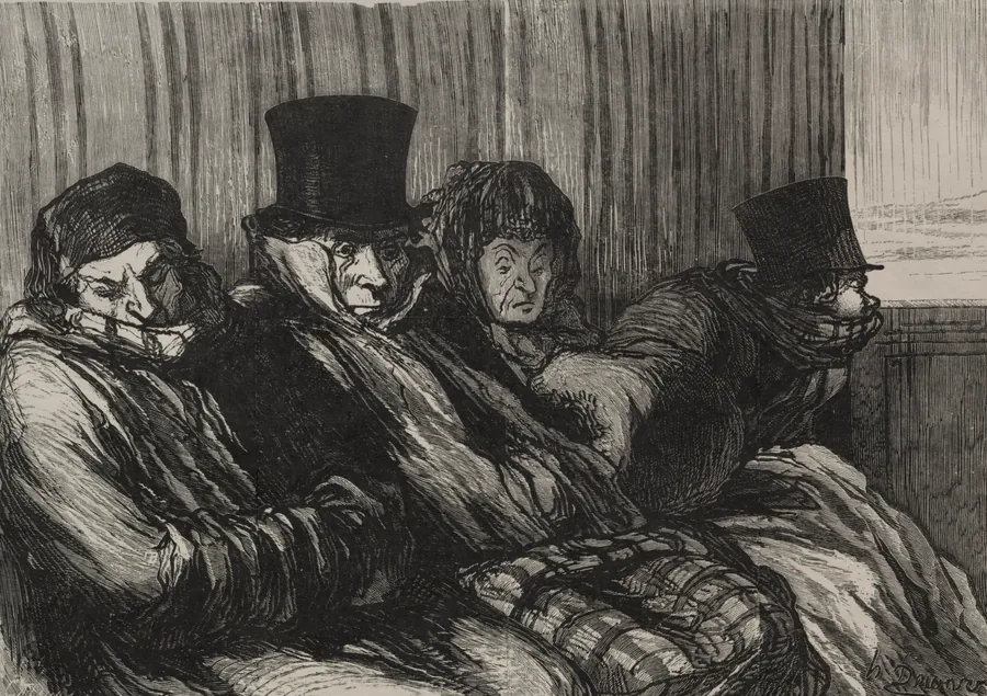 Holiday Train: Ten Degrees of Boredom and Bad Mood by Honoré Daumier