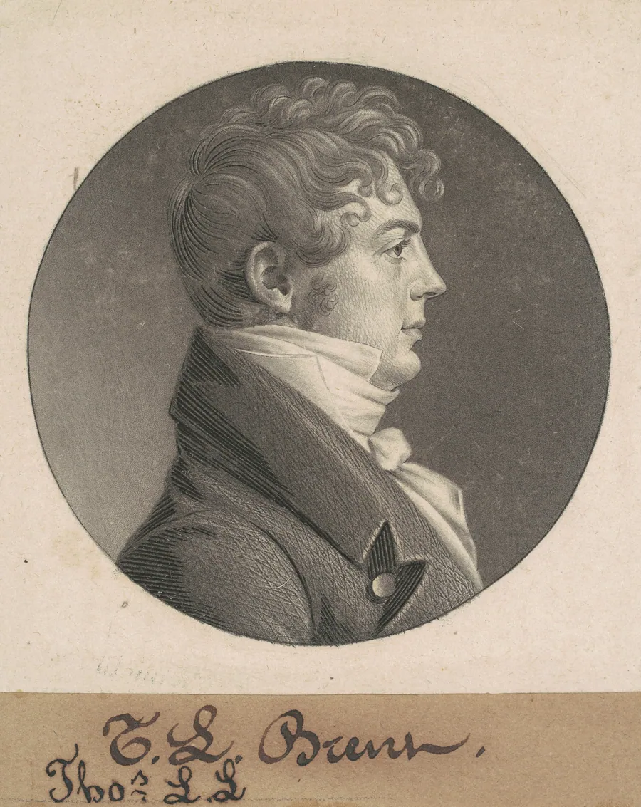 Thomas Ludwell Lee Brant by Charles B. J. Févret de Saint-Mémin