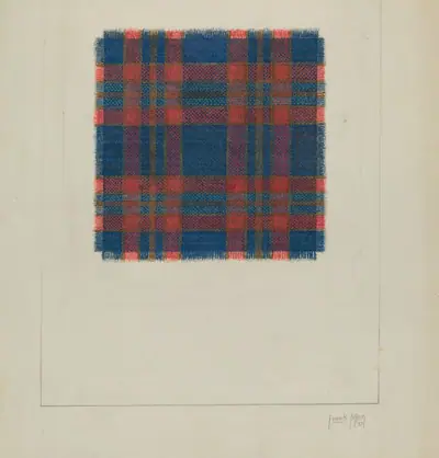Plaid Homespun Coverlet