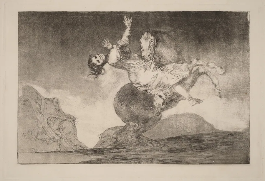 El caballo raptor (The Horse-Abductor) by Francisco Goya