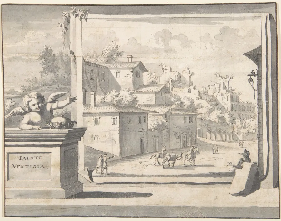 View of the Ruins of the Palatine Hill by Jan Goeree