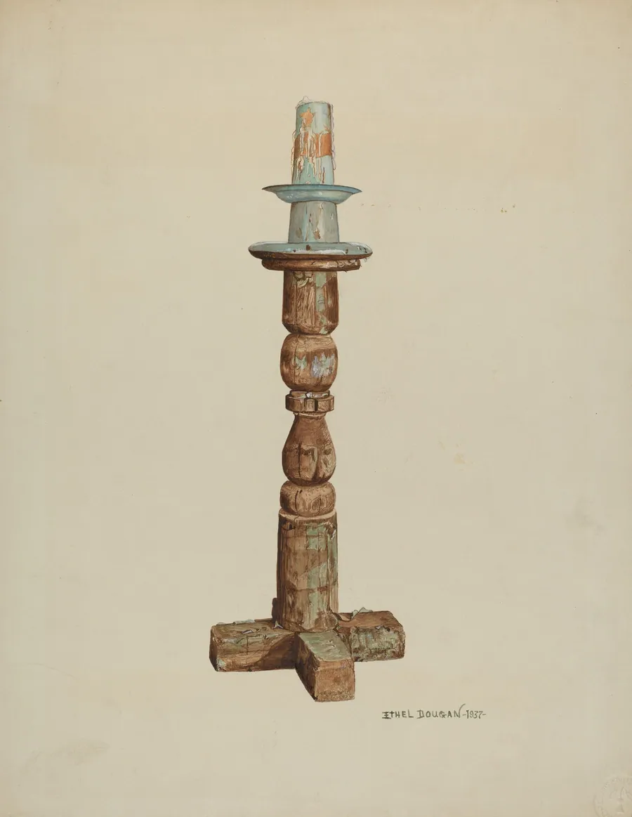Pascal Candlestick by Ethel Dougan