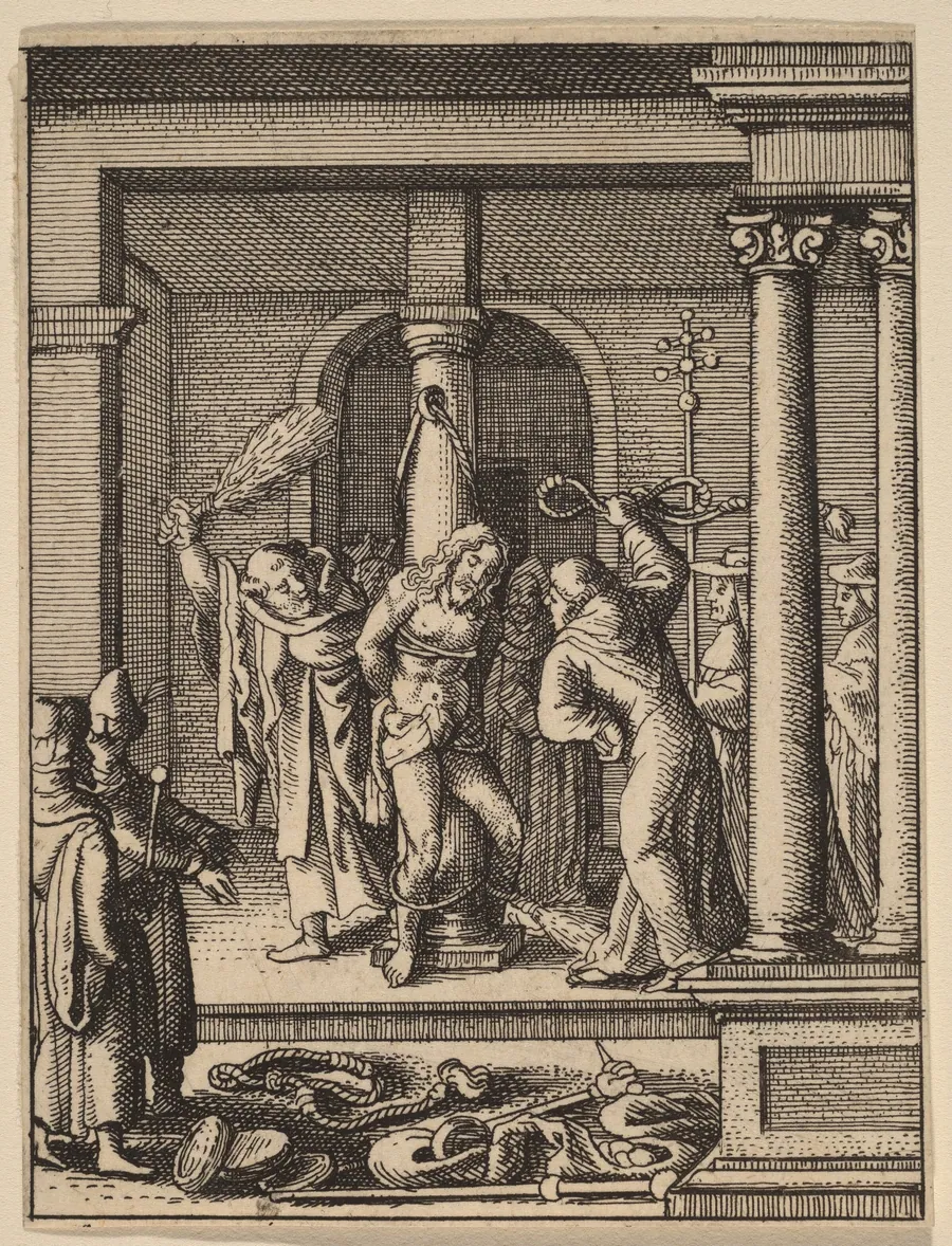 The Scourging by Wenceslaus Hollar