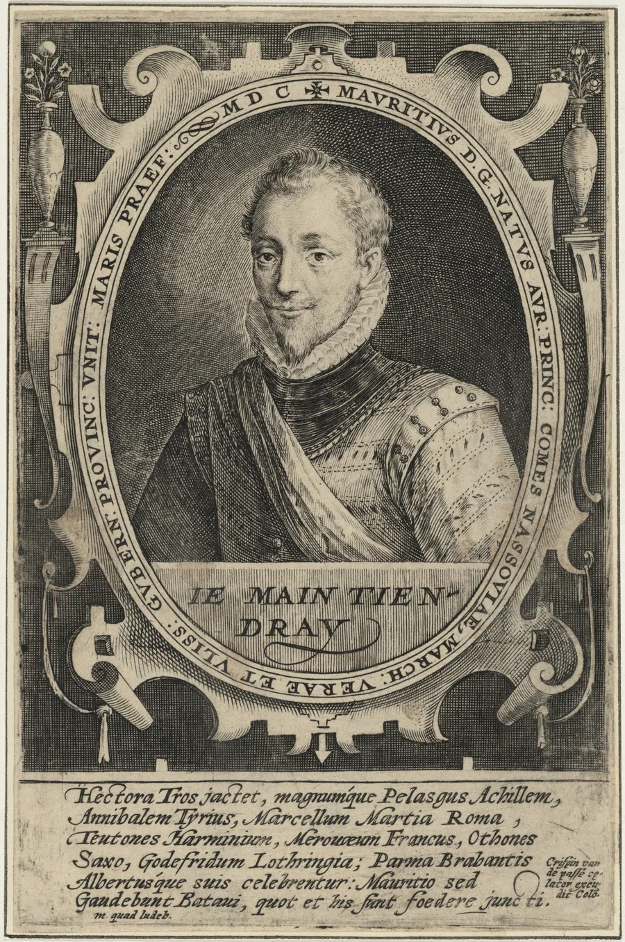 Maurice of Nassau, Prince of Orange by Crispijn van de Passe I
