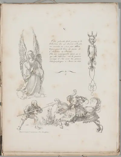 Art of the Lithograph: Three Designs from Dürer’s Prayer Book, Plate V