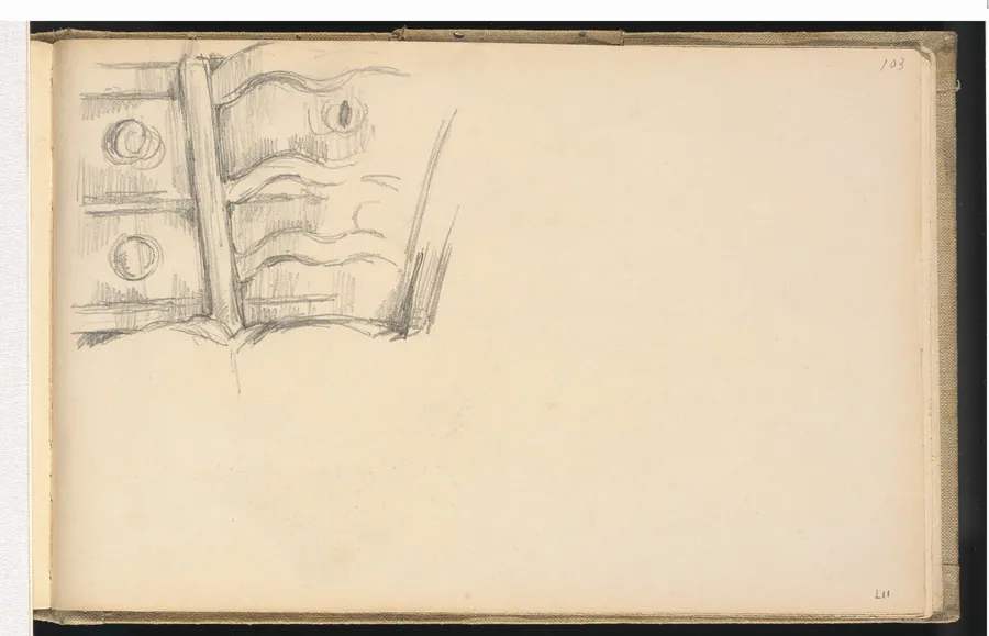 Chair and Dresser by Paul Cezanne