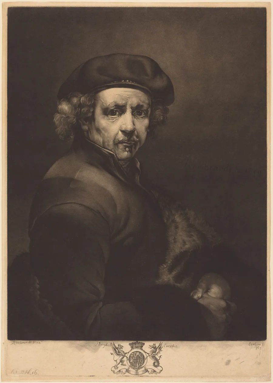 Rembrandt, Self-Portrait by Richard Earlom