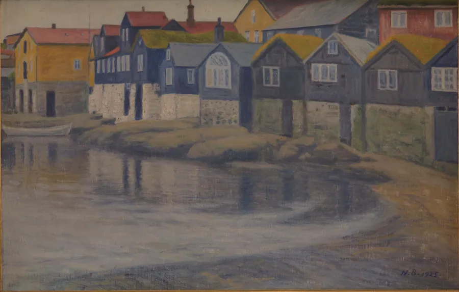 Gamle huse i Thorshavn by Niels Bjerre