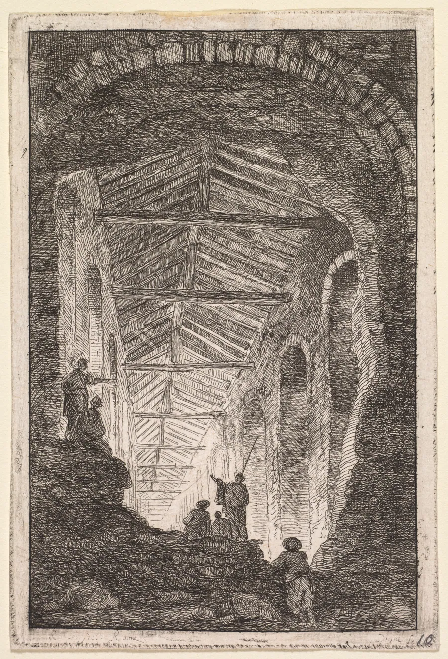 The Antique Gallery by Hubert Robert