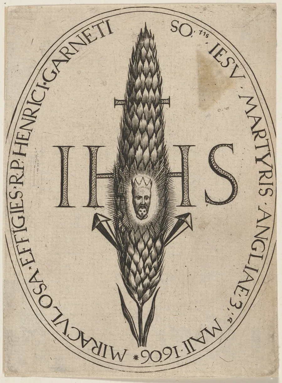 Henry Garnett, His Face in the Miraculous Corn Straw by Unknown 19th Century