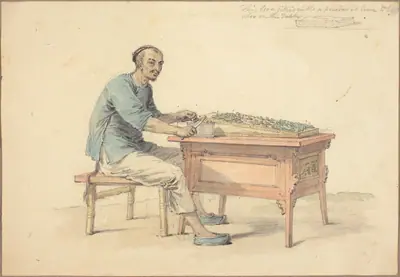 A Chinese Peasant Selling Betel