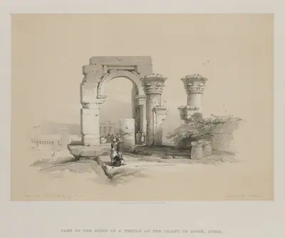 Egypt and Nubia, Volume II: Ruins - Temple on the Island of Biggeh, Nubia