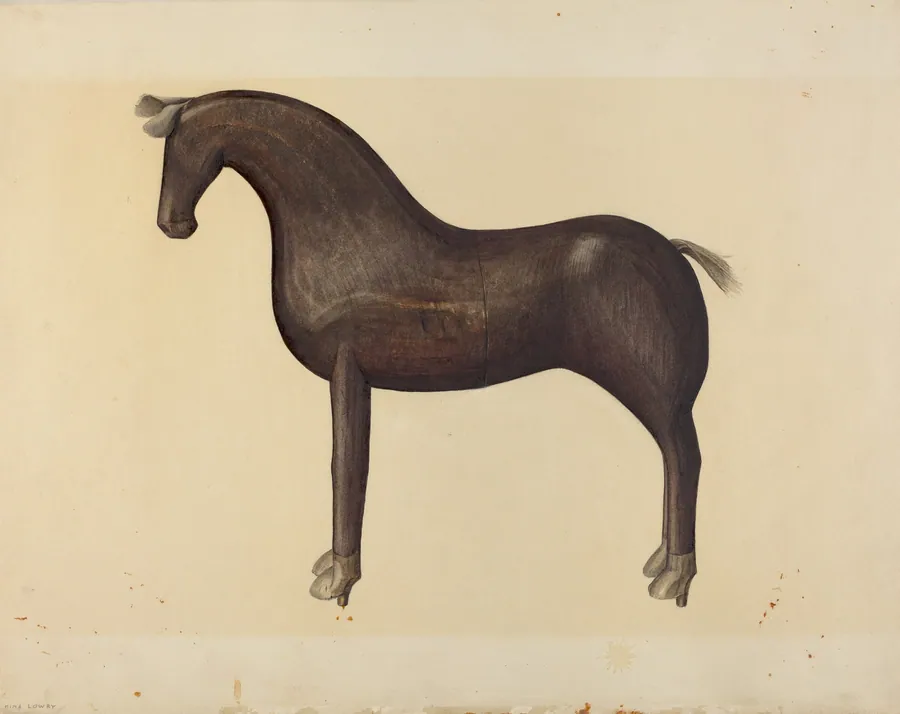 Toy Horse by Mina Lowry