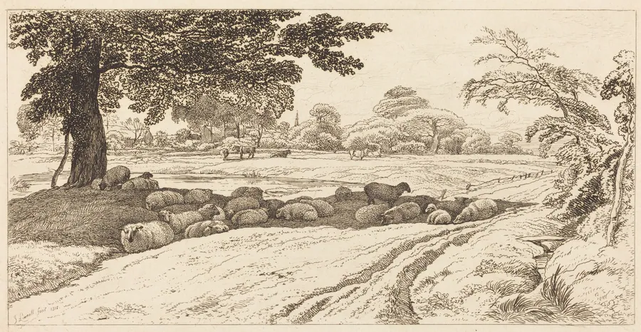 Sheep at Noon by John Linnell