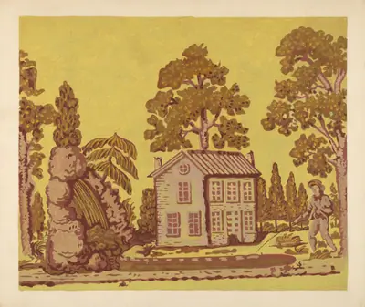 Wallpaper Used as Bandbox Covering