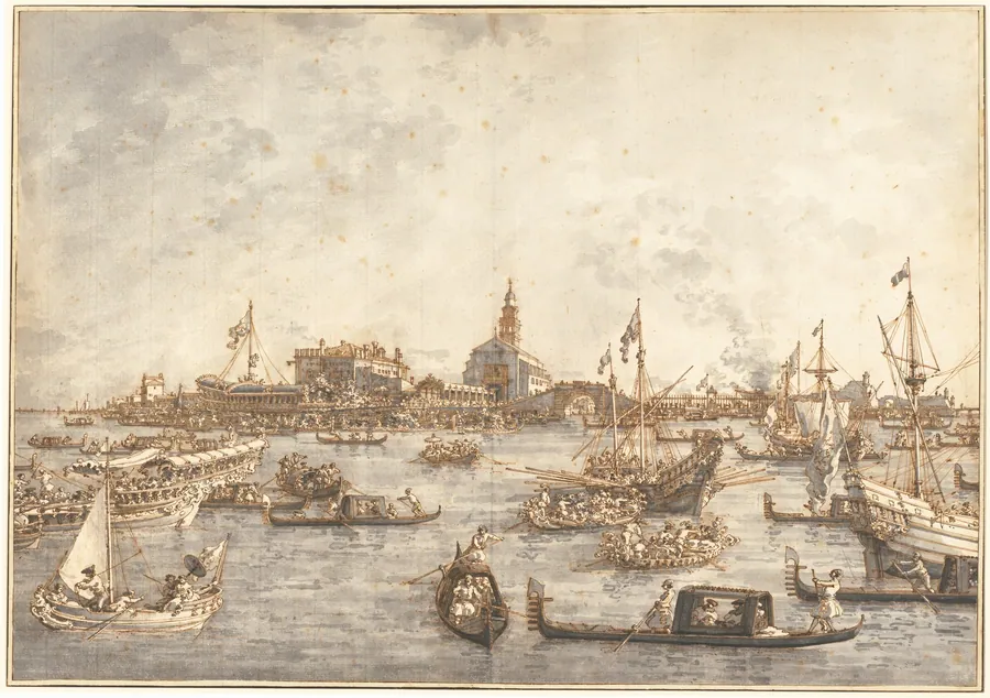 Ascension Day Festival at Venice by Canaletto