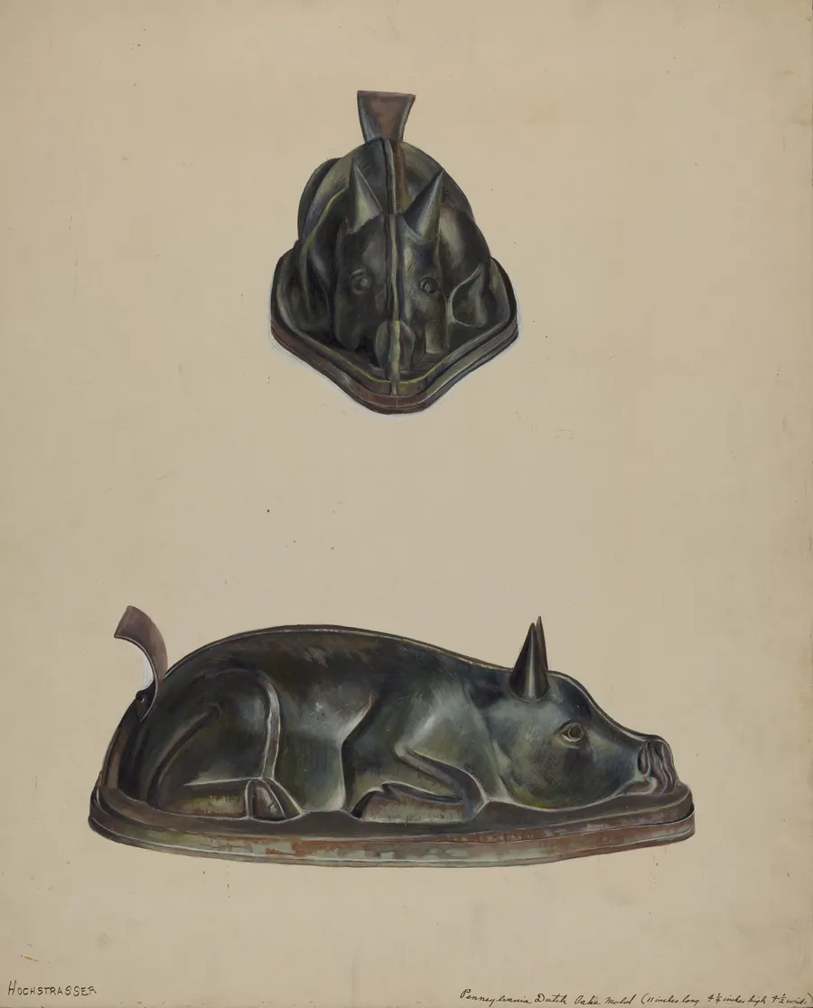 Pa. German Cake Mold by Walter Hochstrasser
