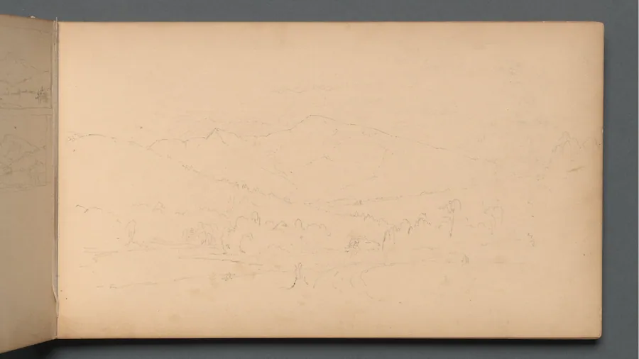Sketchbook, page 10: Carter Mountian (?) by Sanford Robinson Gifford
